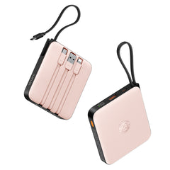 Portable Charger with Built-in Cable, 10000mAh 22.5W Fast Charging USB C Battery Pack