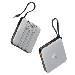 Portable Charger with Built-in Cable, 10000mAh 22.5W Fast Charging USB C Battery Pack