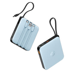 Portable Charger with Built-in Cable, 10000mAh 22.5W Fast Charging USB C Battery Pack