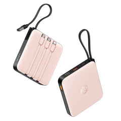 20000mAh Power Bank, 22.5W Fast Charging Phone Portable Charger with Built-in Cables