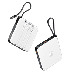 20000mAh Power Bank, 22.5W Fast Charging Phone Portable Charger with Built-in Cables