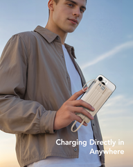 10000mAh Power Bank Built in Cables for iPhone, Slim Compact Travel Essentail, 5 Outputs 2 Inputs USB C Battery Pack