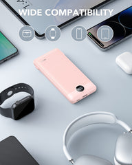 10,000mAh 22.5W Power Bank, Built-in Cables & AC Plug, 5-in-1