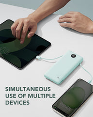 10,000mAh Built-in Cables & AC Plug Power Bank