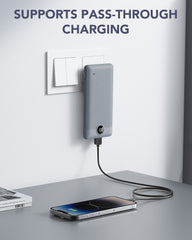 10,000mAh Built-in Cables & AC Plug Power Bank