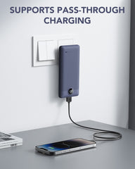 10,000mAh Built-in Cables & AC Plug Power Bank