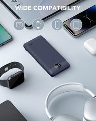 10,000mAh Built-in Cables & AC Plug Power Bank