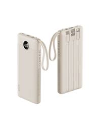 10,000mAh 5-Output/2-Input Built-in-Cable Power Bank