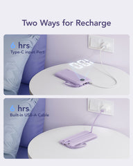 10,000mAh 5-Output/2-Input Built-in-Cable Power Bank