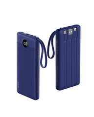 10,000mAh 5-Output/2-Input Built-in-Cable Power Bank