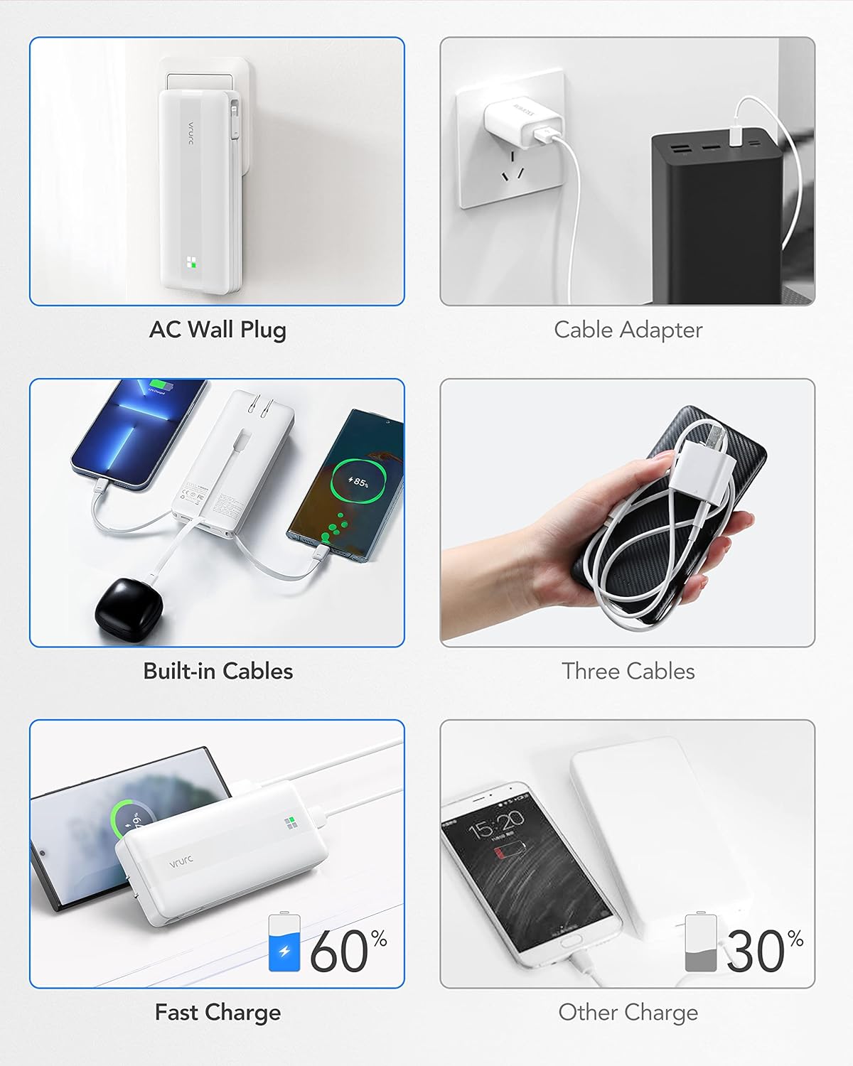 T1159 Fast-Charge and Built-in Cable &a Plug