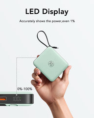 10,000mAh 22.5W 4 Built-in Cables Power Bank