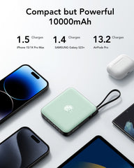 10,000mAh 22.5W 4 Built-in Cables Power Bank