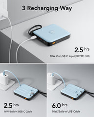 10,000mAh 22.5W 4 Built-in Cables Power Bank
