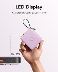 10,000mAh 22.5W 4 Built-in Cables Power Bank