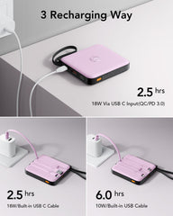 10,000mAh 22.5W 4 Built-in Cables Power Bank