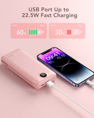 20,000mAh 22.5W Built-in Cables & AC Plug Power Bank