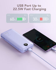 20,000mAh 22.5W Built-in Cables & AC Plug Power Bank