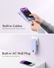 20,000mAh 22.5W Built-in Cables & AC Plug Power Bank