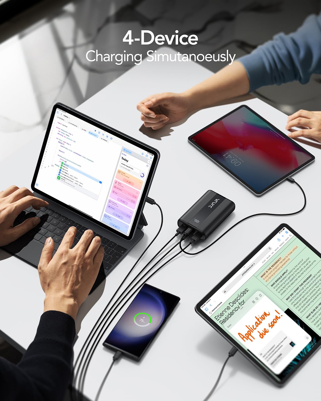 T2055 4 Device Charging Simutaneously
