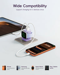 20W PD Magnetic Apple Watch 3-in-1 Charging Station