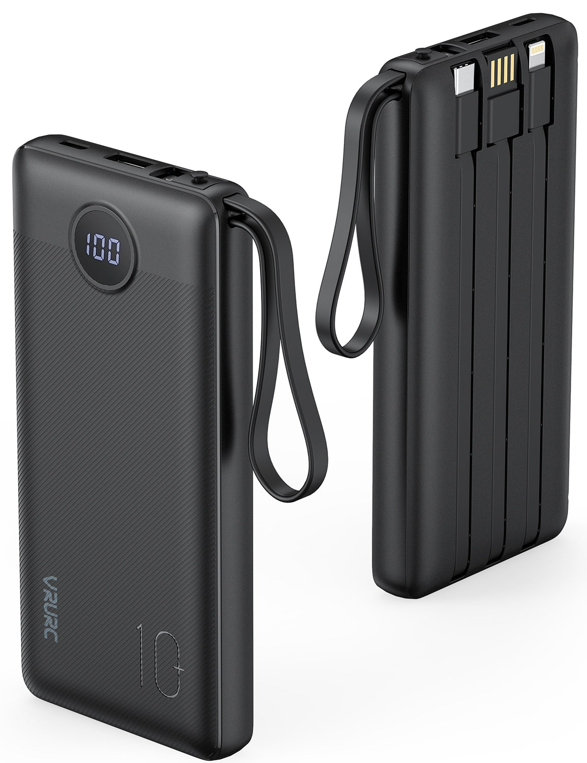 10,000 mAh Power Bank with 2 USB and Type C Output