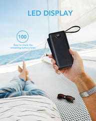 Built in Cords 22.5W PD & QC 3.0 Power Bank