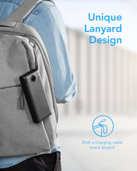Built in Cords 22.5W PD & QC 3.0 Power Bank