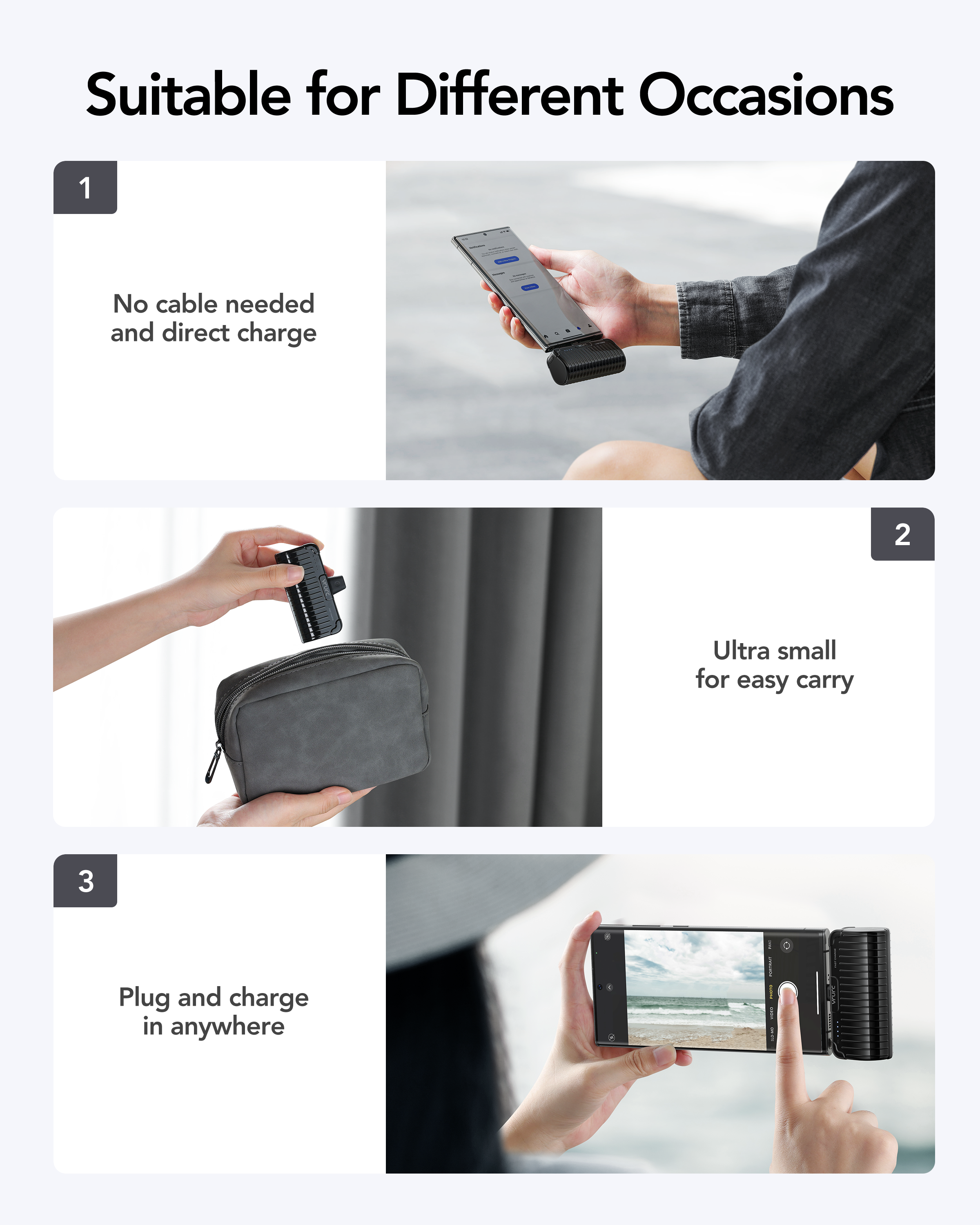 Super Mini Built-in Type-C & Stand PD Power Bank